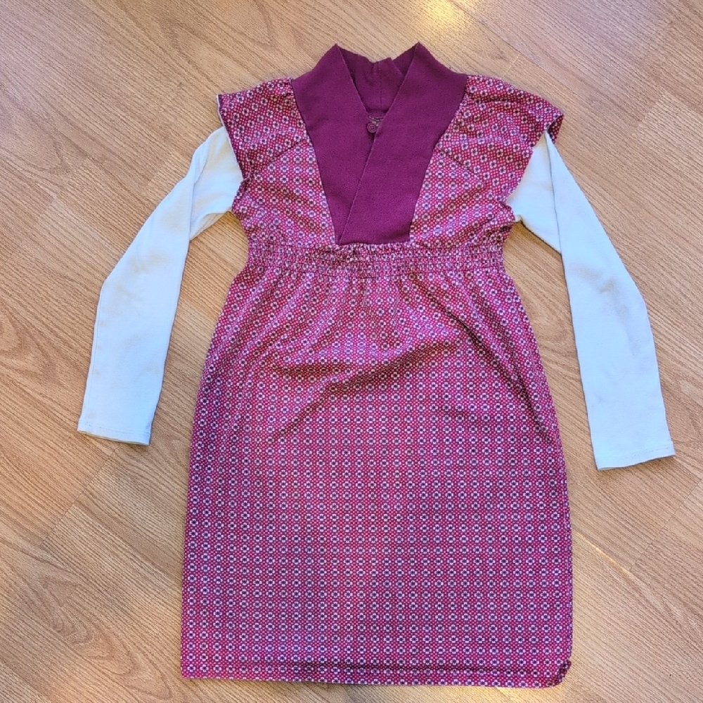 Tea Collection Pink and White Kids Casual Dress